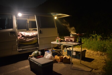 電気自動車なので電気に困る事はありません♪